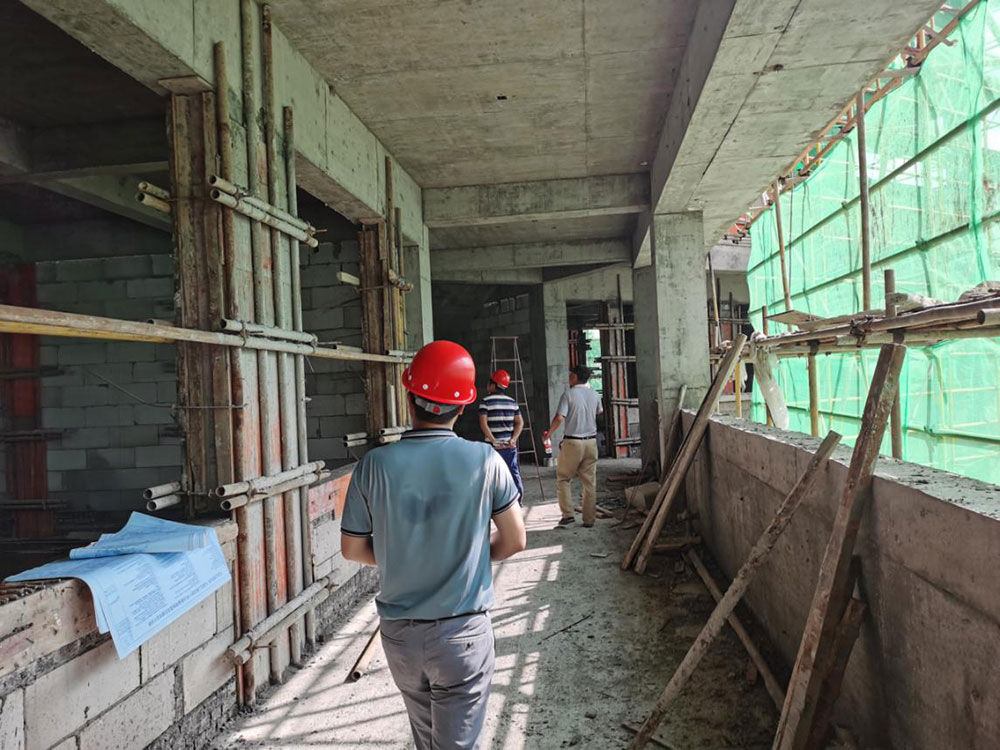 江南實驗小學2#教輔樓完成一、二層主體結構驗收