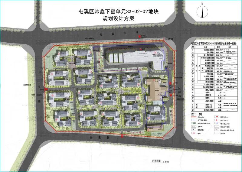 關(guān)于屯溪區(qū)帥鑫下窯單元SX-02-02地塊規(guī)劃設(shè)計(jì)方案的公示